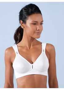 wäschepur WÄSCHEPUR Damen Soft-BH, Gr. 90, weiß, 43% Polyester, 30% Polyamid, 23% Baumwolle, 4% Elasthan, BHs