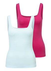 HUGO UNDERWEAR Damen Tanktop "TWIN VEST", Gr. XL, schwarz-weiß, Jersey, Obermaterial: 95% Baumwolle, 5% Elasthan, unifarben, casual, Tops, mit