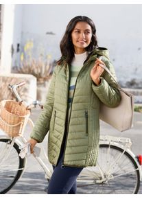 Casual Looks Damen Wendejacke, grün, Gr. 38, unifarben, 100% Polyester, Wattierung:100% Polyester, Jacken