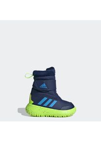Damen Winterstiefel "WINTERPLAY KIDS STIEFEL", adidas Sportswear, Gr. 21, blau, Synthetik, Textil, sportlich, Schuhe, Snowboots, Winterboots,