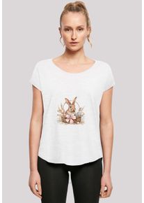 F4NT4STIC Damen T-Shirt "Osterhasen Korb Dekor", weiß, casual, Gr. XL, Obermaterial: 100% Baumwolle, Shirts, Premium Qualität