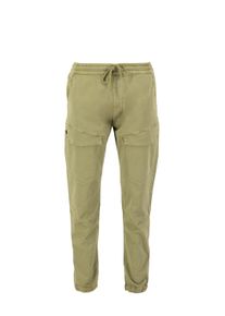 Herren Jogginghose "Alpha Industries Men - Pants Hidden Cargo Jogger", grün, Gr. L, Alpha Industries, Obermaterial: 98% Baumwolle, 2% Elastan, Hosen