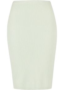 Urban Classics Damen Sommerrock "Urban Classics Damen Ladies Rib Knit Midi Skirt", grün, Gr. 4XL, unifarben, 35% Polyacryl, 35% Viskose, 30%
