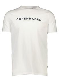 LINDBERGH Herren T-Shirt, weiß, casual, Gr. XXXL, unifarben, Single Jersey, Obermaterial: 100% Baumwolle, Shirts, mit Logo und Rundhalsausschnitt