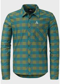 Schöffel SCHÖFFEL Outdoorhemd "Shirt Pianosa M", grün, sportlich, Gr. 56, Oberstoff : 92% Nylon 8% Elasthan, Hemden