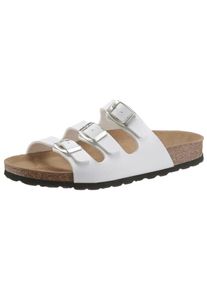 Bio Time Damen Pantolette, Gr. 42, weiß, Synthetik, sportlich, Schuhe