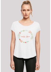 F4NT4STIC Damen T-Shirt "Winter Time", weiß, casual, Gr. XXL, Obermaterial: 100% Baumwolle, Shirts, Print
