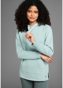 Kangaroos Damen Longsweatshirt, grün, casual, Gr. 40, unifarben, angeraute Sweatware, Obermaterial: 80% Baumwolle, 20% Polyester, Sweatshirts, mit
