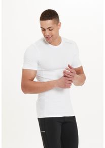 Endurance Herren Funktionsshirt "Power", weiß, sportlich, Gr. XL, unifarben, 90% Polyester, 10% Elasthan, Shirts, mit luftigen Mesh-Einsätzen