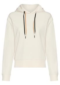 BOSS Damen Hoodie "CP Stripe_Hoodie", Gr. XS, weiß, Sweatware, Obermaterial: 46% Baumwolle, 46% Lyocell, 8% Polyamid, casual, Sweatshirts, mit