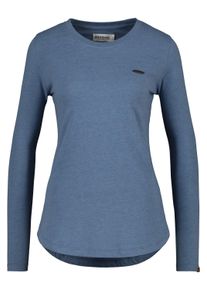 alife and kickin ALIFE & KICKIN Damen Langarmshirt "Damen LeaAK A", blau, Gr. XS, 60% Baumwolle 40% Polyester, Shirts