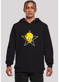 F4NT4STIC Herren Kapuzenpullover "Looney Tunes Tweety Pie Star", schwarz, casual, Gr. M, Obermaterial: 65% Baumwolle, 35% Polyester, Pullover, Print