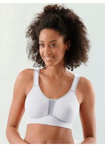 Viania Damen Sport-BH, Gr. 75, weiß, 47% Polyamid, 41% Polyester, 12% Elasthan, BHs