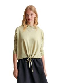 Marc O'Polo Damen Langarmshirt "aus softem Organic Cotton", grün, Basic, Gr. S, MARC O'POLO DENIM, unifarben, Obermaterial: 100% Baumwolle, Shirts