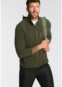 Killtec Herren Fleecejacke "KOW 84 MN FLC JCKT", grün, sportlich, Gr. M, Obermaterial: 100% Polyester, Jacken