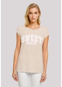 F4NT4STIC Damen T-Shirt "Sweet Heart Uni Valentinstag", weiß, casual, Gr. XXL, Obermaterial: 100% Baumwolle, Shirts, Premium Qualität