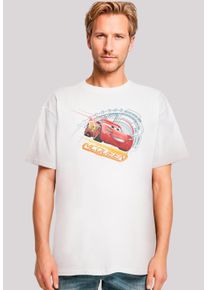 F4NT4STIC Herren T-Shirt "Cars Lightning McQueen", weiß, casual, Gr. XS, Obermaterial: 100% Baumwolle, Shirts, Premium Qualität