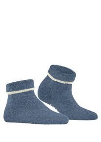 Esprit Damen Haussocken "Cozy", Gr. 39, blau, Materialmix, unifarben, Socken, mit verstärkten Belastungszonen atmungsaktiv, geruchshemmend