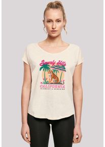 F4NT4STIC Damen T-Shirt "Beverly Hills California Glamour Summer", weiß, casual, Gr. XS, Obermaterial: 100% Baumwolle, Shirts, Premium Qualität