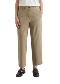 Marc O'Polo Damen Chinohose, grün, casual, Gr. XL, MARC O'POLO DENIM, Twill, Obermaterial: 98% Baumwolle, 2% Elasthan, Hosen