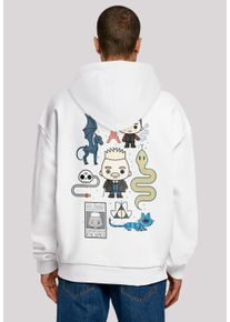 F4NT4STIC Herren Kapuzenpullover "Phantastische Tierwesen 2 Chibi Grindelwald", weiß, casual, Gr. L, Obermaterial: 100% Baumwolle, Pullover, Print