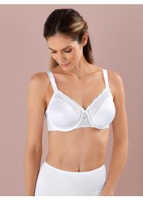 Triumph Damen Minimizer-BH, Gr. 90, weiß, 50% Polyamid, 41% Polyester, 9% Elasthan, BHs