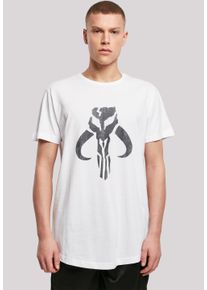 F4NT4STIC Herren T-Shirt "Star Wars Mandalorian Banther Skull", weiß, casual, Gr. XL, Obermaterial: 100% Baumwolle, Shirts, Print