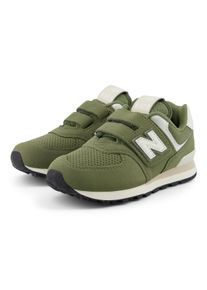 New Balance Sneaker "574", Gr. 34,5, grün, Synthetik, sportlich, Schuhe, mit Klettverschluss