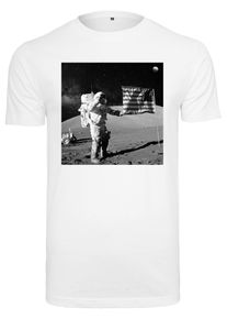 MisterTee Herren T-Shirt "MisterTee Herren NASA Moon Landing Tee", weiß, casual, Gr. XXL, bedruckt, 100% Baumwolle, Shirts