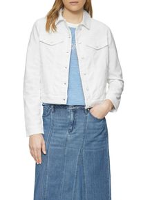 s.Oliver Damen Jeansjacke, weiß, casual, Gr. 36, unifarben, Denim/Jeans, Obermaterial: 98% Baumwolle, 2% Elasthan, Jacken, mit Taschen