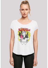 F4NT4STIC Damen T-Shirt "Sabrina Adventures Of Sabrina Boys Skull", weiß, casual, Gr. XS, Obermaterial: 100% Baumwolle, Shirts, Damen,Premium
