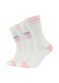s.Oliver Damen Socken "Tennissocken 4er Pack", Gr. 35almond blossom, 66% Baumwolle 28% Polyester 5% Elastodiene 1% Elasthan, gestreift, Socken