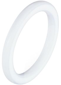 Firetti Damen Fingerring "Schmuck Geschenk Edelstahl Ring Damenring Herrenring Color", 53, Edelstahl, 2,1mm, weiß, Edelstahl, Fingerringe
