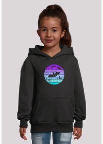 F4NT4STIC Mädchen Kapuzenpullover "Retro Alien Space Sunset", schwarz, casual, Gr. 146, Obermaterial: 65% Baumwolle, 35% Polyester, Pullover, Premium