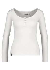 alife and kickin ALIFE & KICKIN Damen Langarmshirt "Damen MaritAK A", weiß, Gr. L, 95% Baumwolle 5% Elastan, Shirts