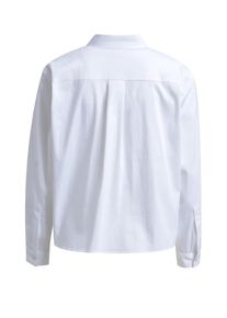 Smith & Soul SMITH & SOUL Damen Langarmbluse, weiß, casual, Gr. XS, unifarben, Material: 70% Baumwolle, 27% Polyester, 3% Elasthan, Blusen, mit Brusttasche