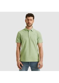 PME-Legend PME LEGEND Herren Poloshirt "Short sleeve polo pique garment dye", grün, casual, Gr. XXXL, unifarben, Jersey, Obermaterial: 100% Baumwolle, Shirts,