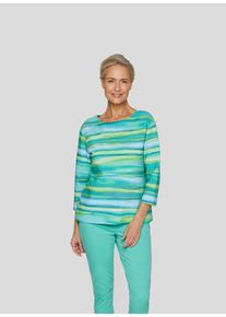 Rabe Damen Sweatshirt "Sweatshirt", grün, feminin, Gr. 42, gemustert, 76%Baumwolle 16%Polyester 8%Elastan, Sweatshirts