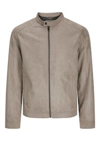 Jack & Jones JACK & JONES Herren Lederimitatjacke "JJEDYLAN CLEAN JACKET NOOS", grün, modisch, Gr. XL, unifarben, Web, Obermaterial: 100% Polyester, Jacken, mit