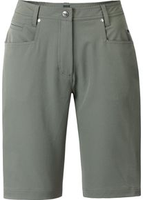 DEPROC Active Damen Bermudas "KENORA URBAN Short & kurze Hose", grün, sportlich, Gr. 36, 97% Polyester, 3% Elasthan, Hosen, In melierter Optik