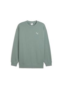 Puma Herren Sweatshirt "WARDROBE ESS Relaxed Rundhalsshirt Herren", grün, Gr. L, Obermaterial: 100% Baumwolle; Rippe: 96% Baumwolle, 4% Elasthan,