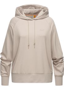 Ragwear Damen Kapuzensweatshirt "Tonna", weiß, casual, Gr. L, Sweatware, Material: 67% Polyester, 28% Viskose, 5% Elasthan, Sweatshirts, Moderner
