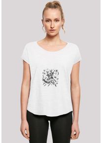 F4NT4STIC Damen T-Shirt "Skelettpaar tanzt mit Band", weiß, casual, Gr. XL, Obermaterial: 100% Baumwolle, Shirts, Premium Qualität