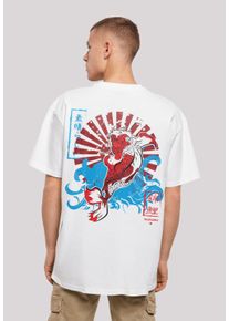 F4NT4STIC Herren T-Shirt "Japan Koi Fisch Karpfen", weiß, casual, Gr. S, Obermaterial: 100% Baumwolle, Shirts, Print