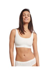 Sloggi Damen Bustier "EVER Ease Top", Gr. XL, weiß, Single Jersey, Obermaterial: 82% Baumwolle, 18% Elasthan, unifarben, sportlich, BHs,