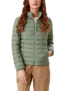 s.Oliver Damen Steppjacke, grün, casual, Gr. 38, unifarben, Web, Obermaterial: 100% Polyester. Futter: 100% Polyester, Jacken, mit Stehkragen