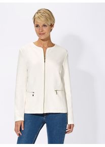 Casual Looks Damen Jackenblazer "Jersey-Blazer", weiß, Gr. 38, 100% Baumwolle, Blazer