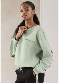 Damen Sweatshirt, French Connection, Gr. 44, grün, Sweatware, Obermaterial: 60% Baumwolle, 40% Polyester, unifarben, sportlich, Sweatshirts, mit