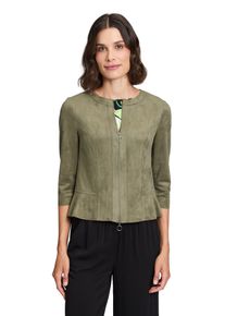 Betty Barclay Damen Jackenblazer "Betty Barclay Blazer-Jacke mit Reißverschluss", grün, modisch, Gr. 40, Obermaterial: 92% Polyester, 8% Elasthan.,