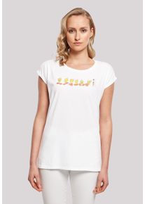 F4NT4STIC Damen T-Shirt "Looney Tunes Tweety Pie Colour Code", weiß, casual, Gr. XXXL, Obermaterial: 100% Baumwolle, Shirts, Print